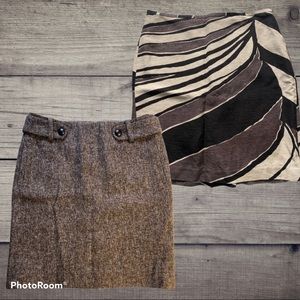 2 Skirts Banana Republic/Ann Taylor Petite Skirt Bundle 8P